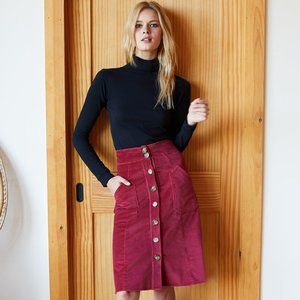 Emerson Fry Margot Skirt Vintage Red - Small